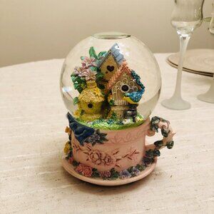 Music Box Globe of Bird Houses